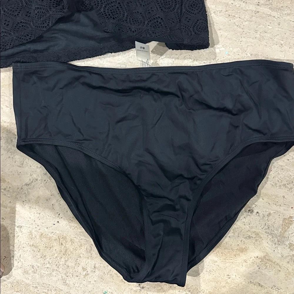 Womens Tankini Underwire Swimsuits Two piece Tummy Control Modest NWT Size 18